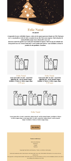 Natal Minimalista Emails