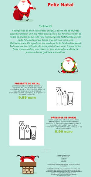 Modelos Email Natal