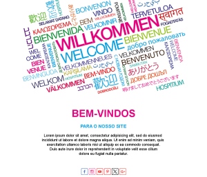 Mensagem de Boas-Vindas Amigável