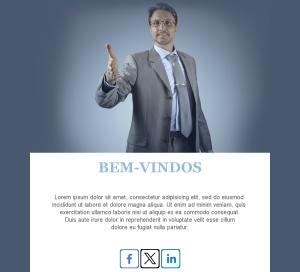 Mensagem de Boas-Vindas Suave