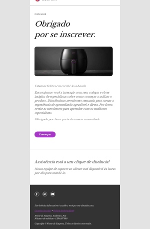 Modelos de Email de Agradecimento