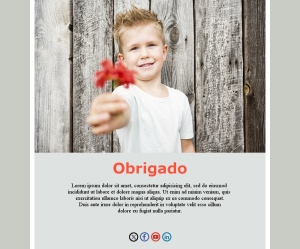 Notas de Agradecimento Modernas