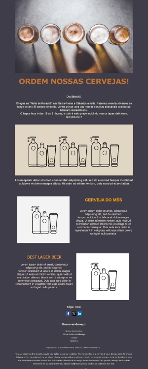 E-mails para Bares Modernos