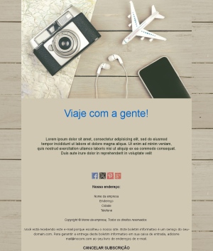 Newsletter Turismo Atraente
