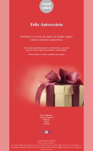 Modelo de Email de Aniversário para Fidelização