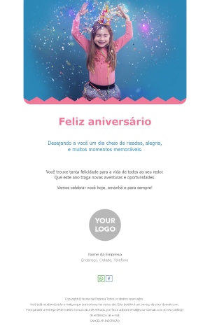 Ideias de Modelos de Email de Aniversário