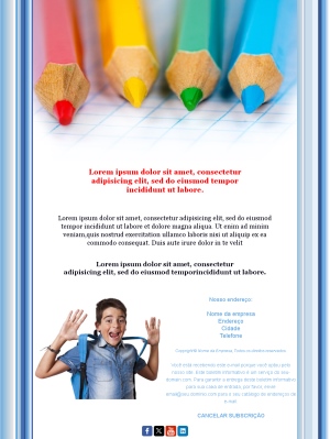Email Escola Comunicado