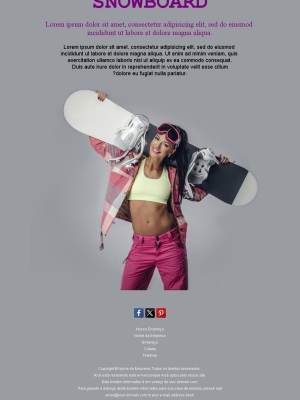 Promoções Inverno e Snowboard