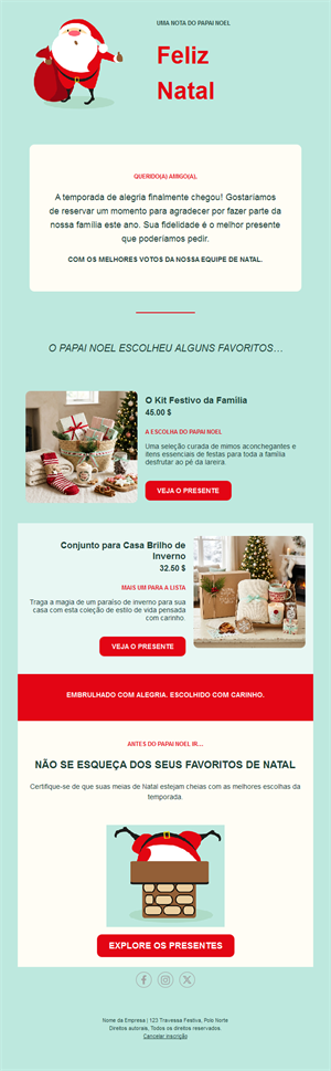 Warm Holiday Email Templates