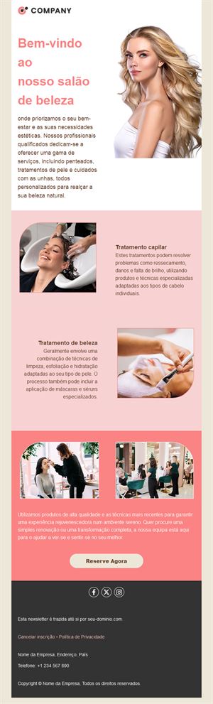 Beauty Salon & Spa Email Templates