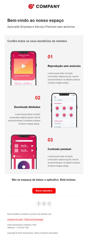 Warm Welcome Email Template