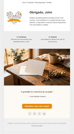 Appreciation Email Templates