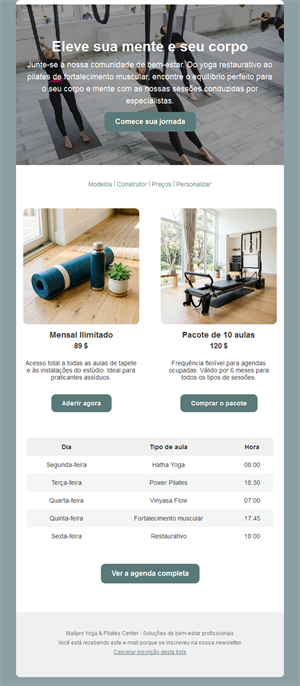 Wellness Class Email Alerts