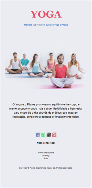 Yoga & Pilates Email Alerts