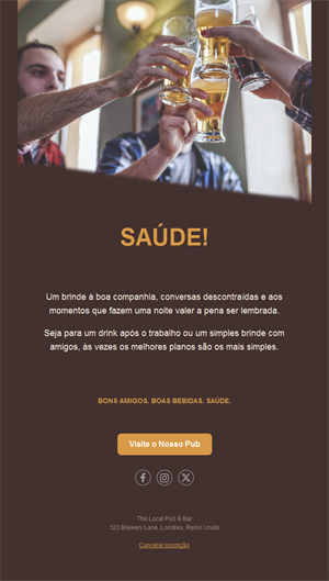 Happy Hour Bar Email Templates