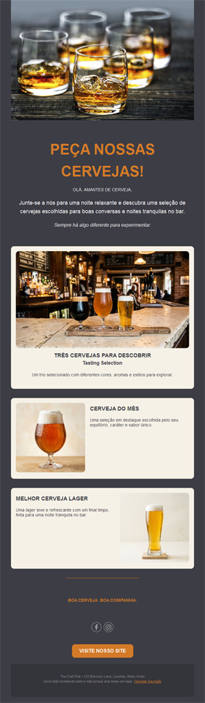 Bar Favorites Email Layouts