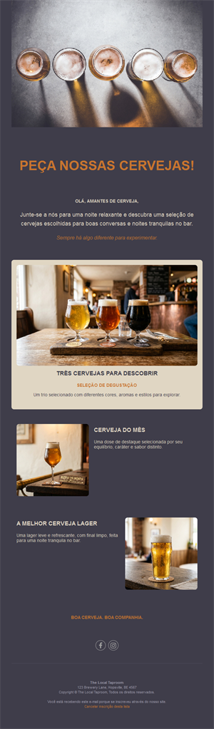 Drink Promo Email Layouts