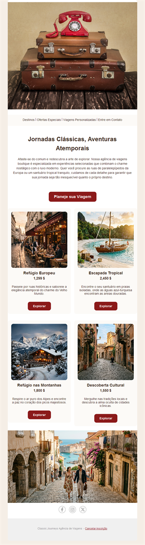 Travel Newsletter Emails