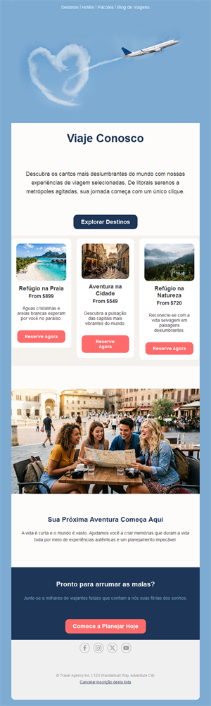Holiday Travel Email Alerts