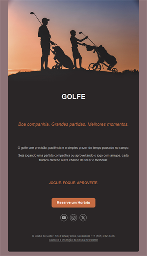 Golf Tips Email Templates