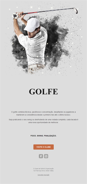 Golf Event Email Updates
