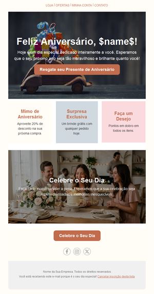 Personalized Birthday Email Template