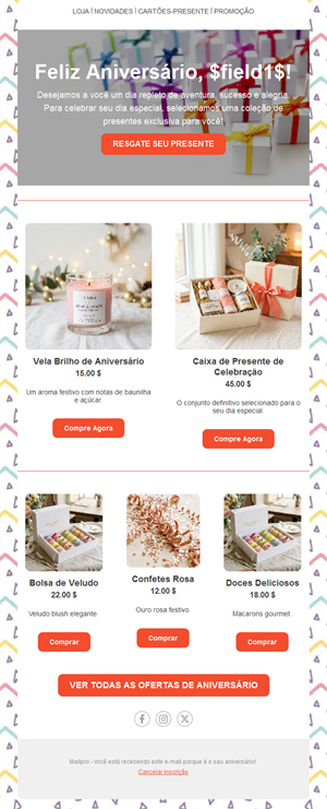 Subscriber Birthday Emails
