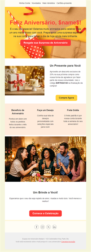 Fun Birthday Email Templates