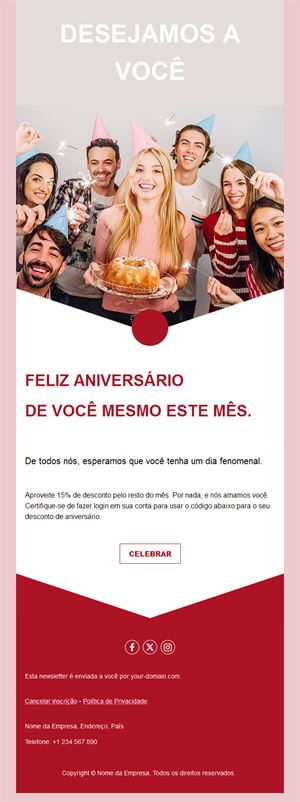 Friendly Birthday Email Template