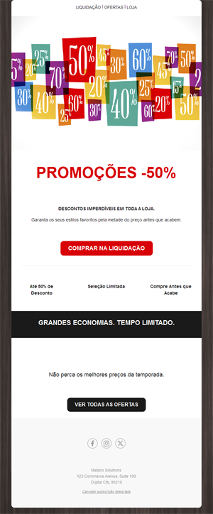 Discount Email Alerts