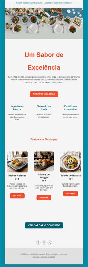 Restaurant Specials Emails