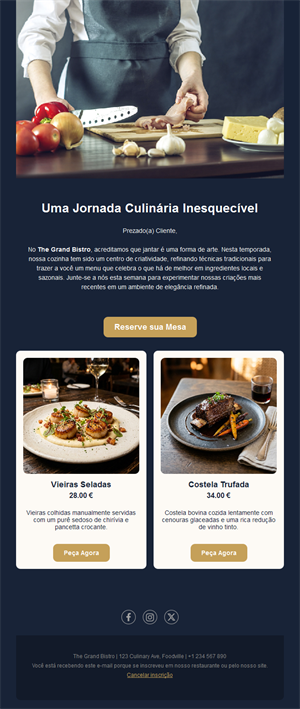 Restaurant Email Templates