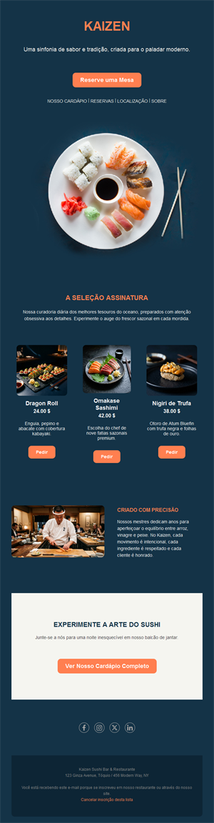 Dining Update Emails