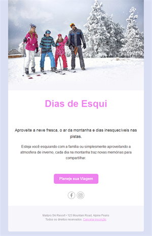Ski Resort Newsletter
