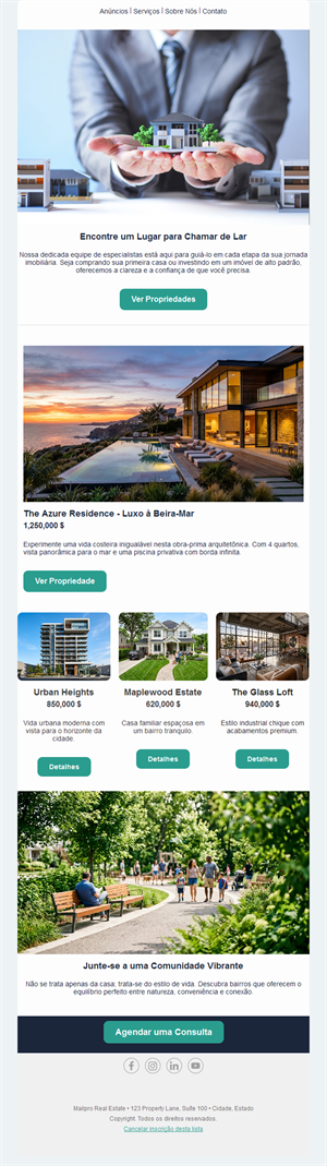 Luxury Property Email Design
