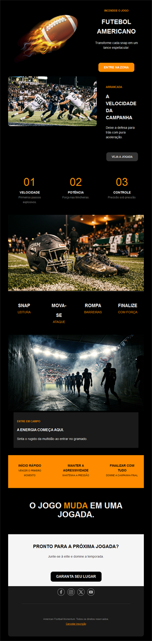 American Football Email Kits