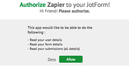 Setup JotForm 3